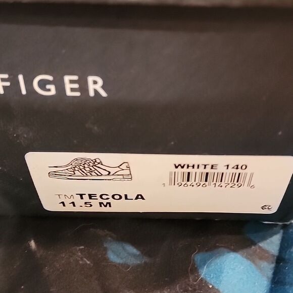 Tommy Hilfiger Men's White and Black Sneakers Tecola 👟 size 11.5 perfect condit - Picture 4 of 7